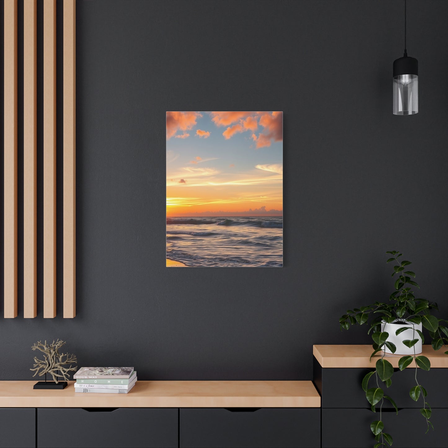Beach Sunrise and Sunset Art Supreme Gallery Wall Art & Canvas Print