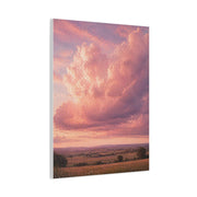 Pink Cloudscape Horizon Landscape Wall Art & Canvas Print