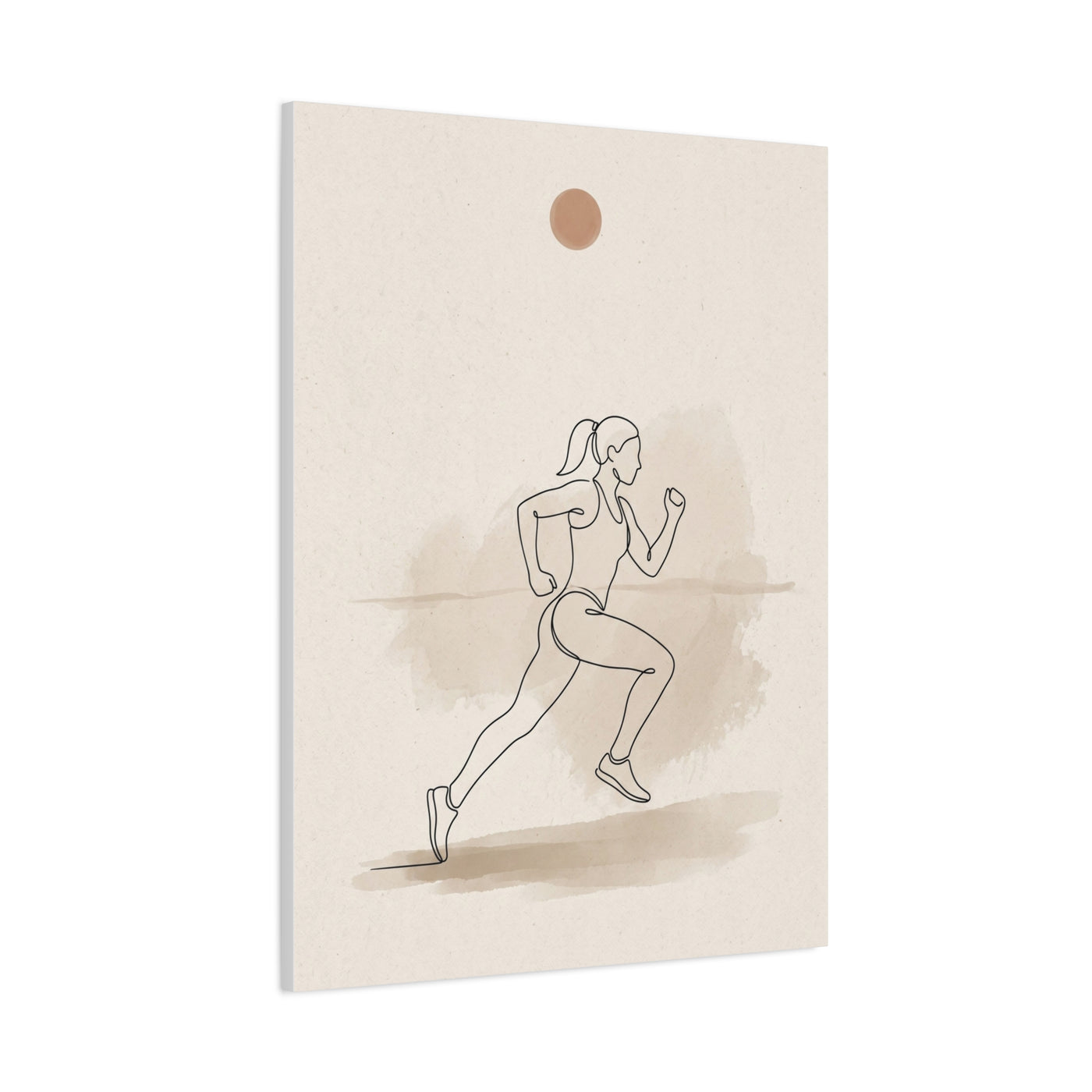 Minimal Marathon Runner Sports Wall Art & Canvas Print