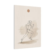 Minimal Marathon Runner Sports Wall Art & Canvas Print
