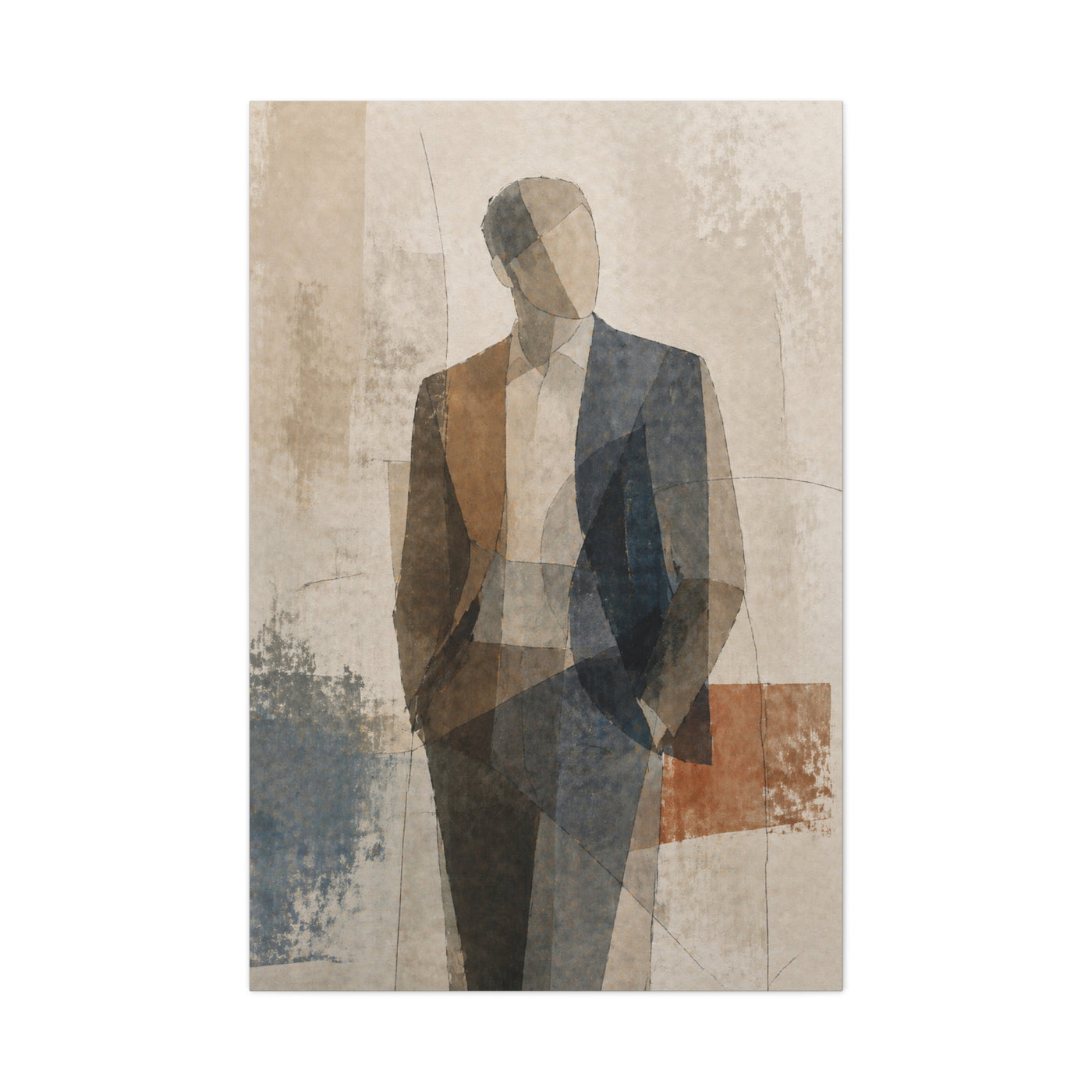 Executive Portrait Abstraction Wall Art & Canvas Print