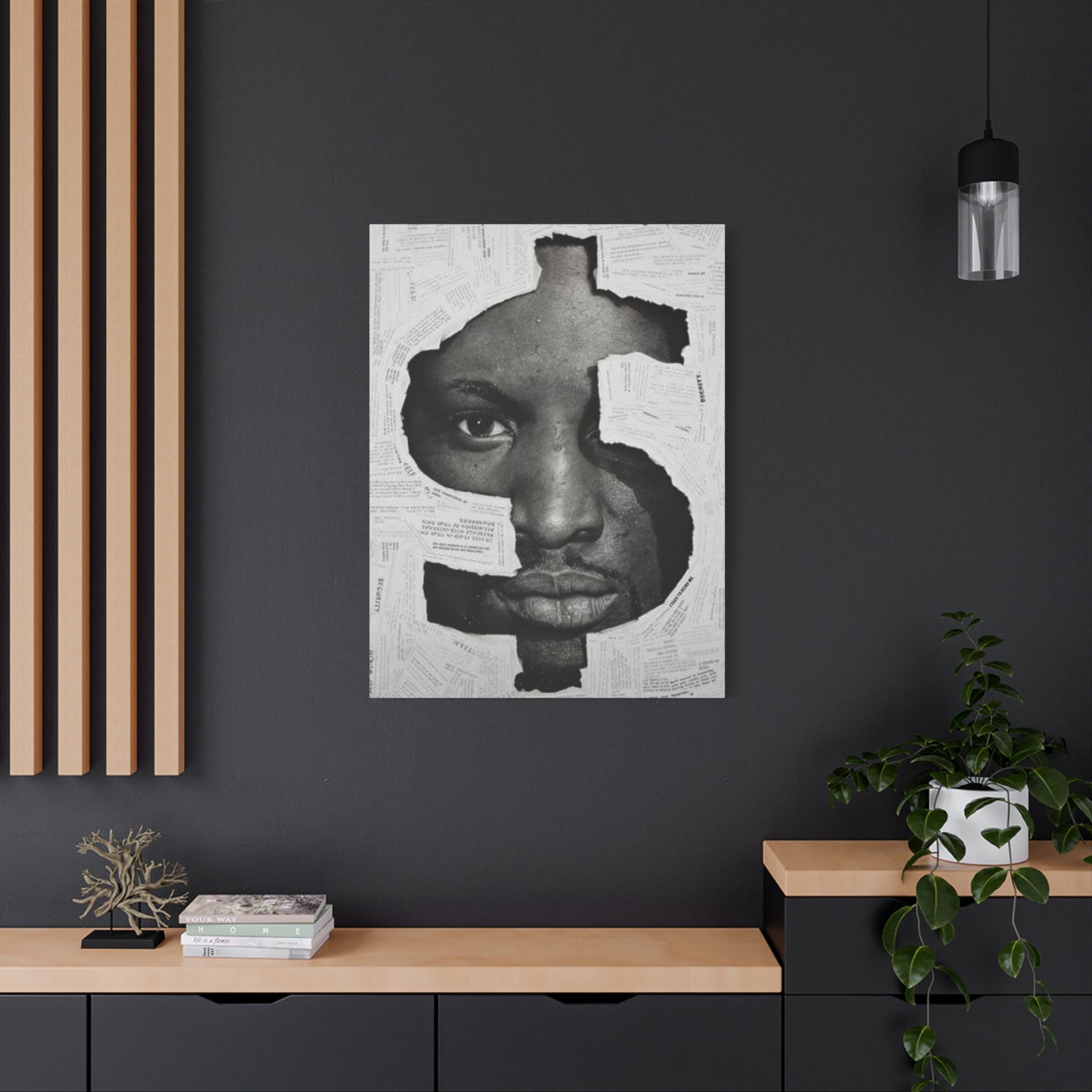 Dollar Sign Mixed Media Wall Art & Canvas Prints
