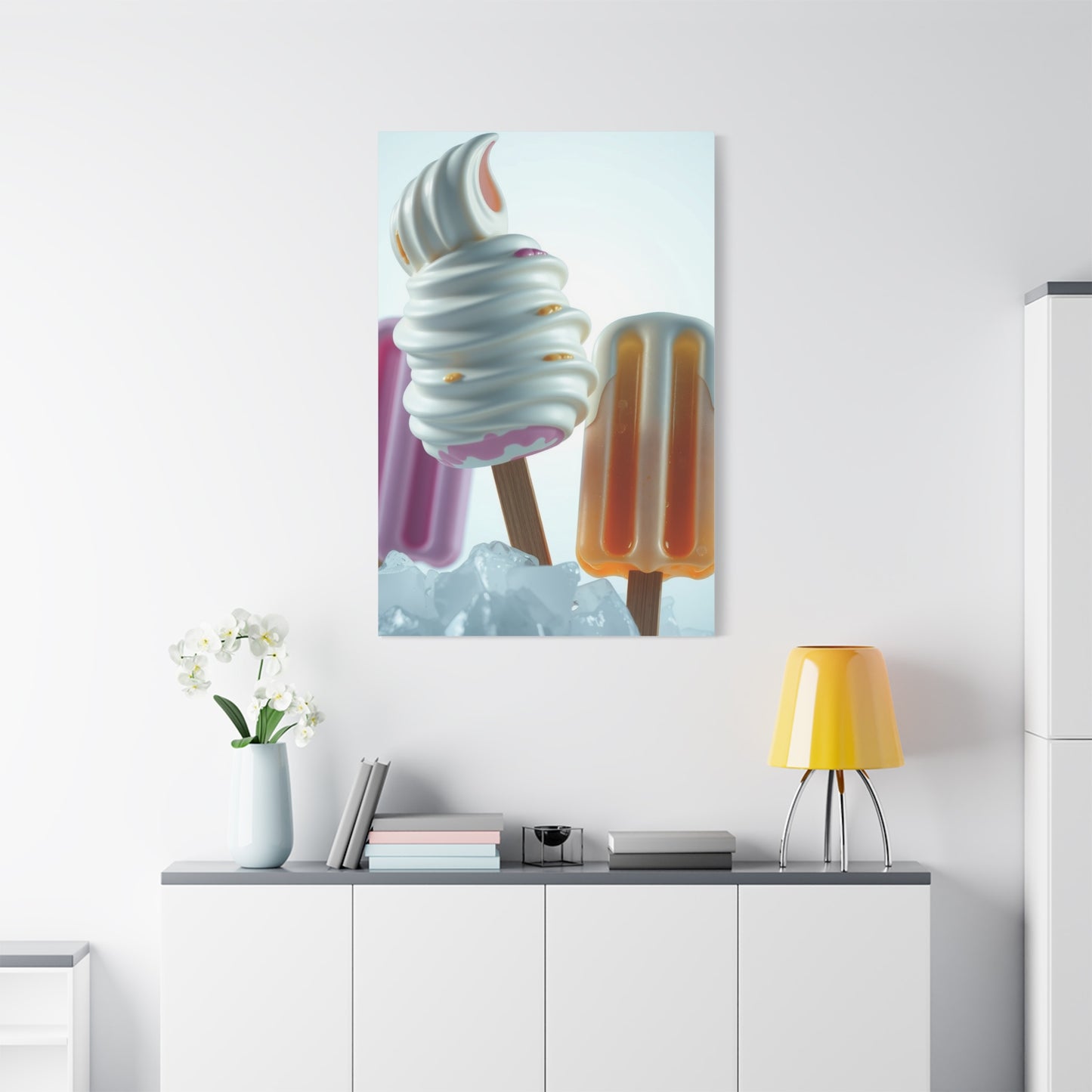 Ice Cream & Popsicle Art Supreme Canvas Wall Art & Canvas Print