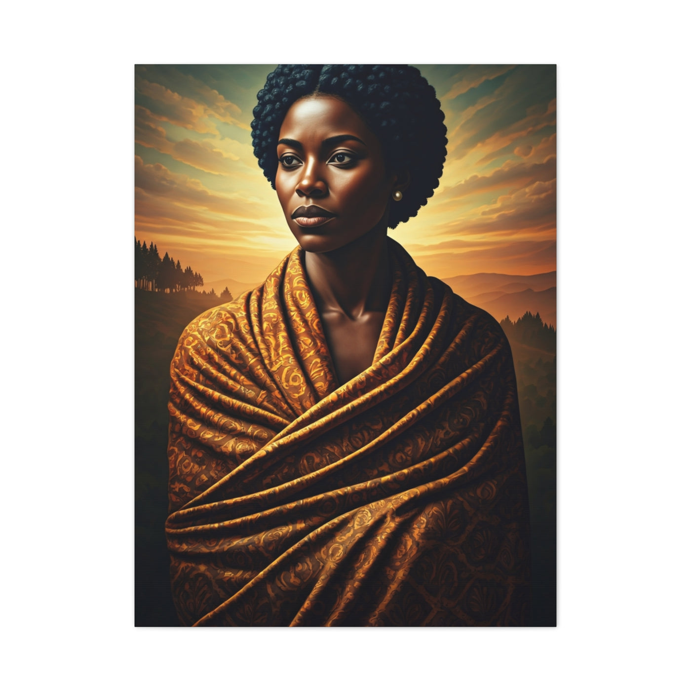 Golden Horizon Queen Portrait Wall Art & Canvas Prints
