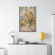 Sunlit Window Sunflower Still Life Wall Art & Canvas Print