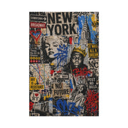 NYC Pop Graffiti Collage Statement Wall Art & Canvas Print