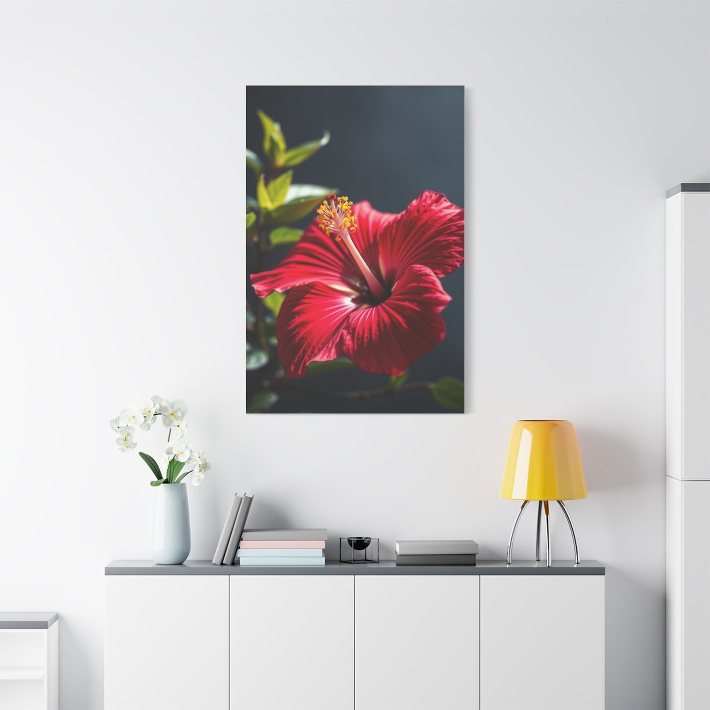 Hibiscus Flower Art Supreme Canvas Wall Art & Canvas Print