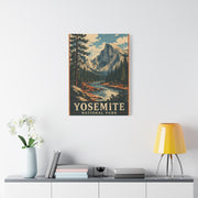 Vintage Yosemite National Park Poster Wall Art & Canvas Print