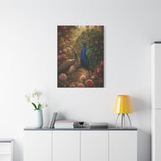Romantic Garden Peacock Pair Wall Art & Canvas Print