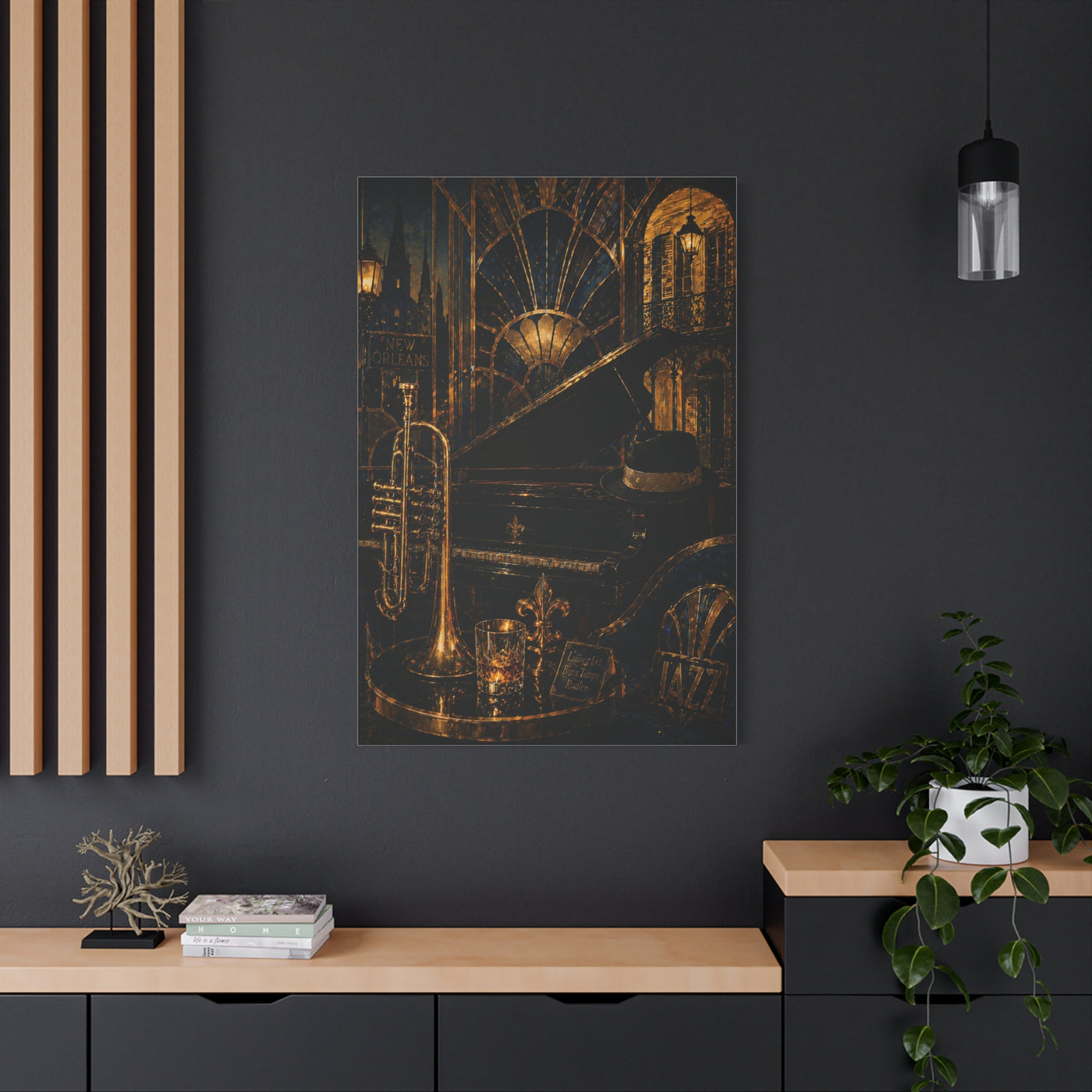 Jazz Lounge Still Life Elegance Wall Art & Canvas Print