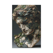 Verdigris Marble Bust Sculpture Wall Art & Canvas Print