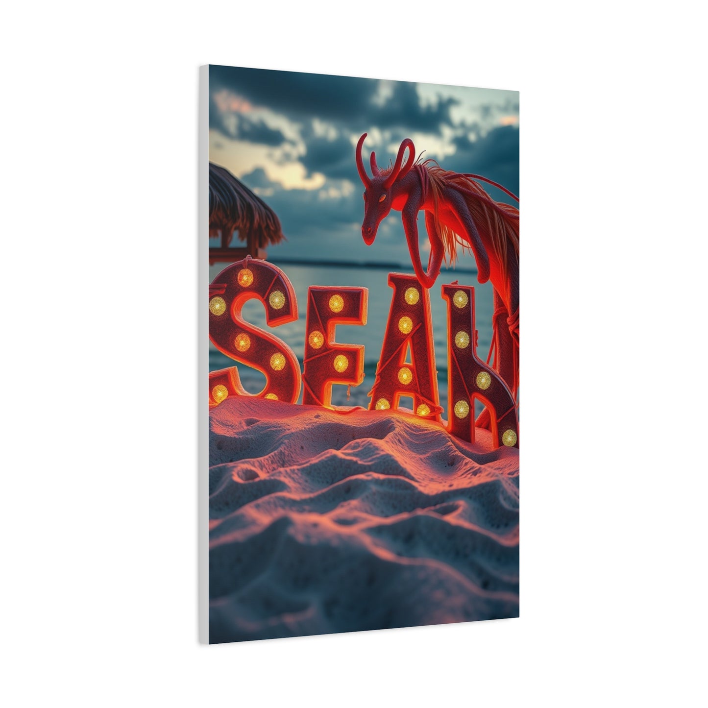 Harmonious Beachscape Vision Wall Art & Canvas Print