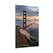 Golden Gate Bridge Through Morning Fog Wall Art & Canvas Print