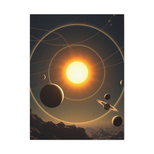 Galactic Elegance Print Wall Art & Canvas Print
