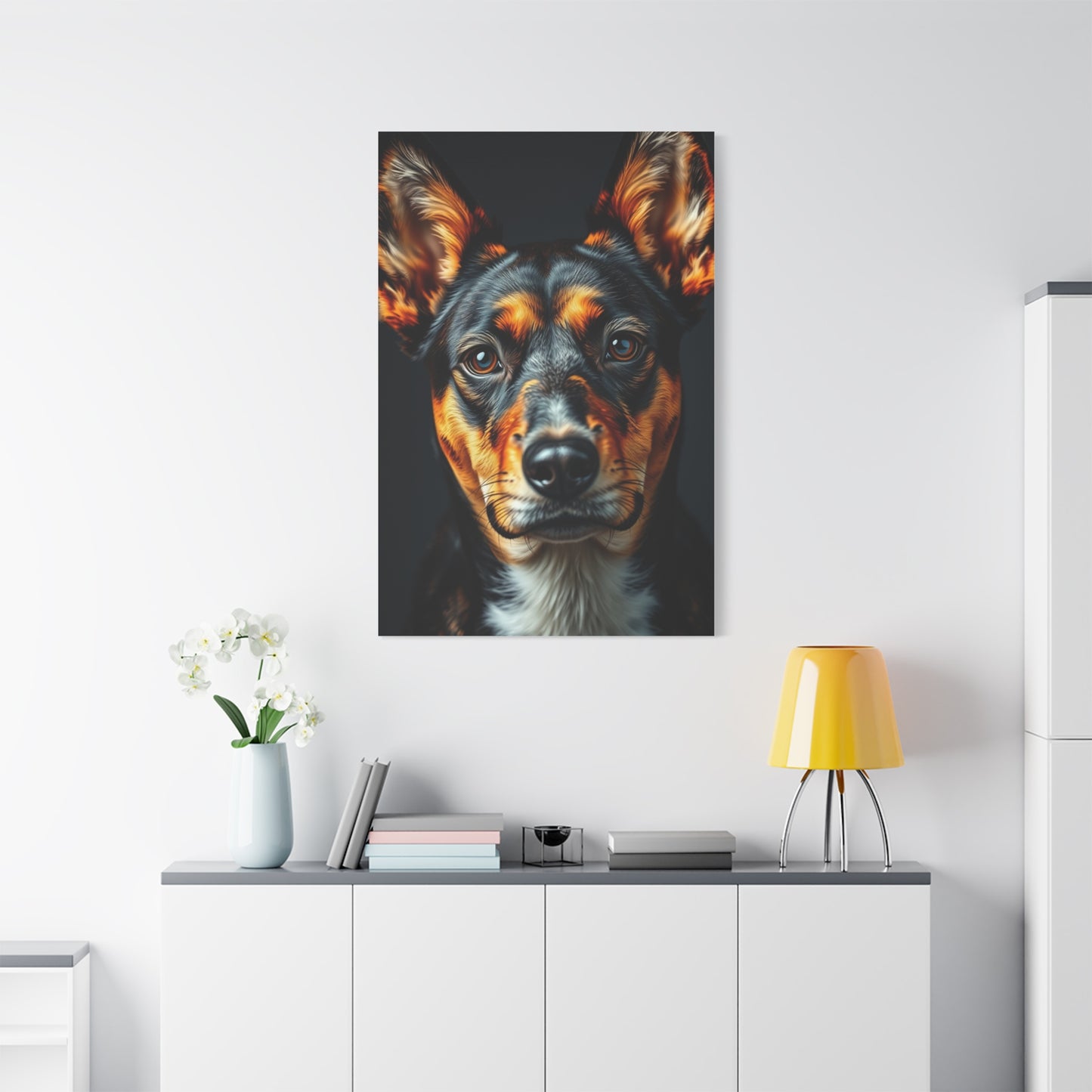 Vision Black and Tan Art Art Wall Art & Canvas Print