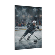 Championship Hockey Action Sports Wall Art & Canvas Print