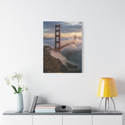 Golden Gate Bridge Through Morning Fog Wall Art & Canvas Print
