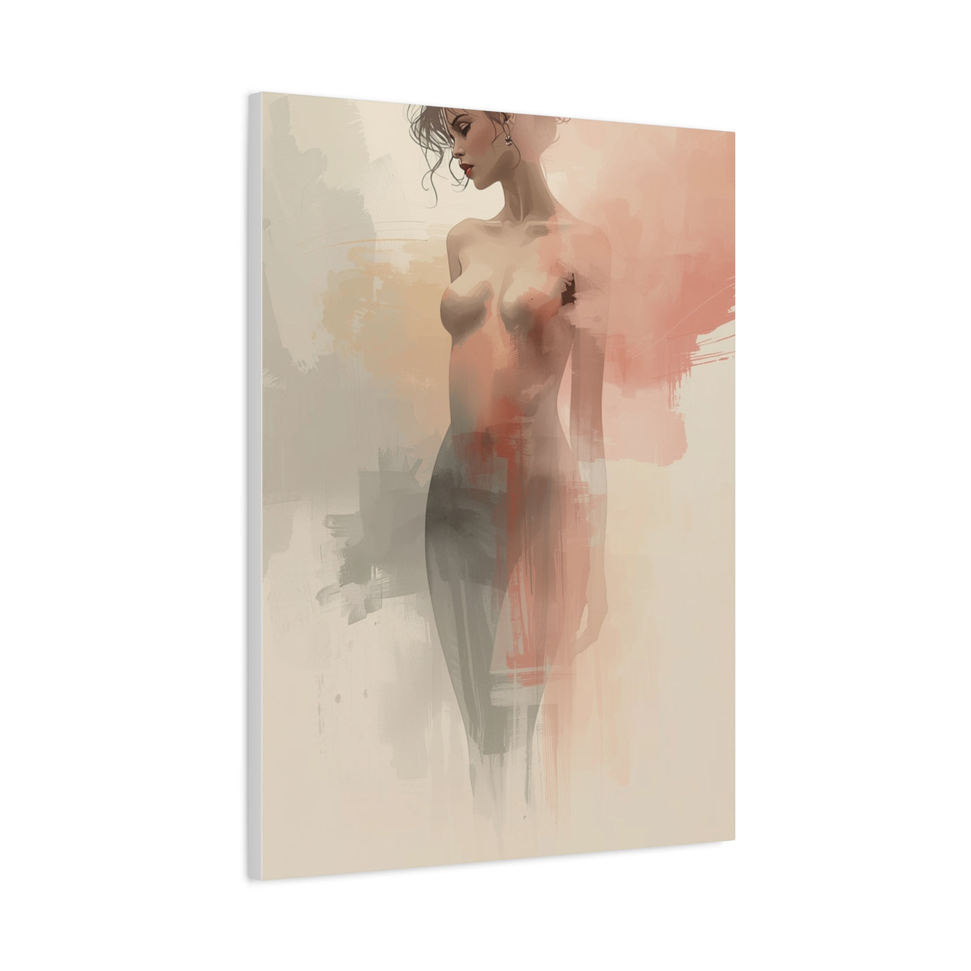 Soft Abstract Nude Silhouette Wall Art & Canvas Print