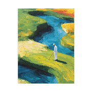 Impressionist Golf Course River Scene Wall Art & Canvas Print