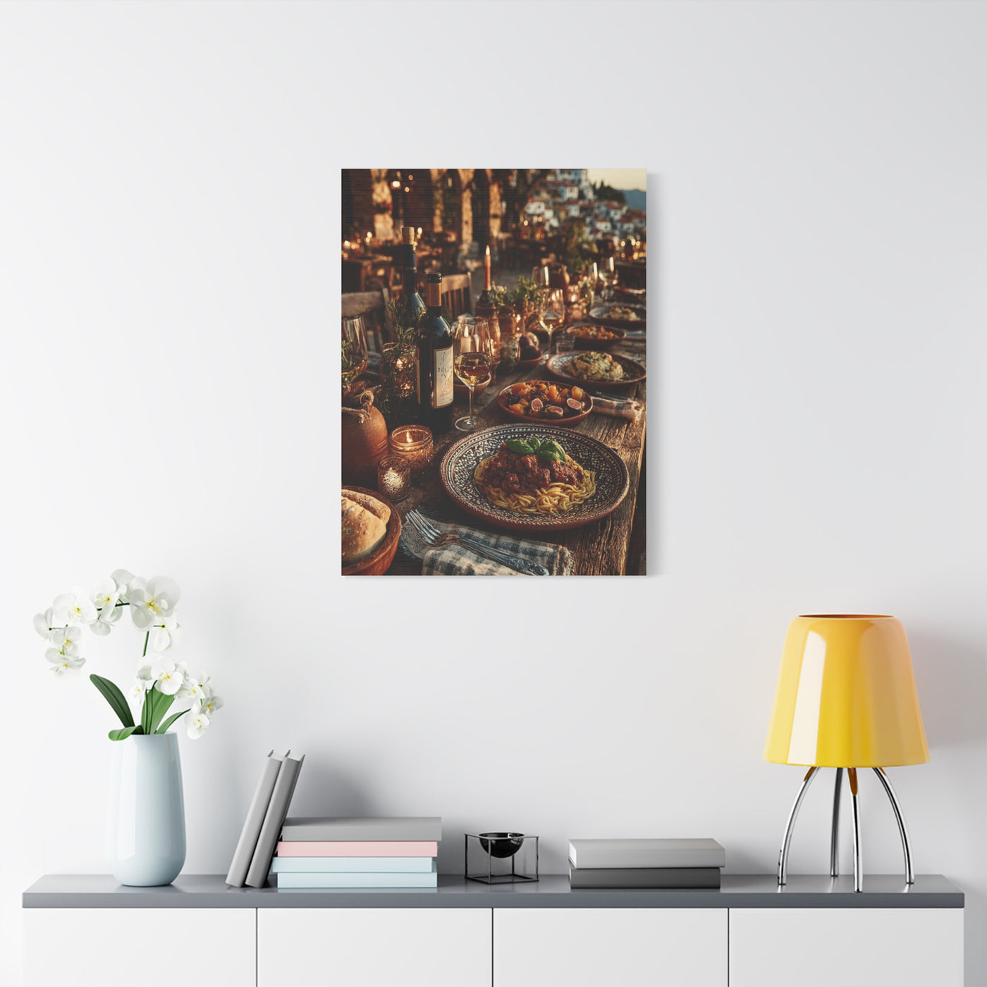 Italian Al Fresco Dinner Table Wall Art & Canvas Print