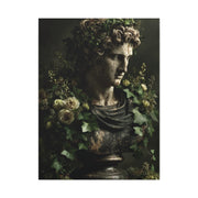 Classical Bust with Botanical Elegance Wall Art & Canvas Print