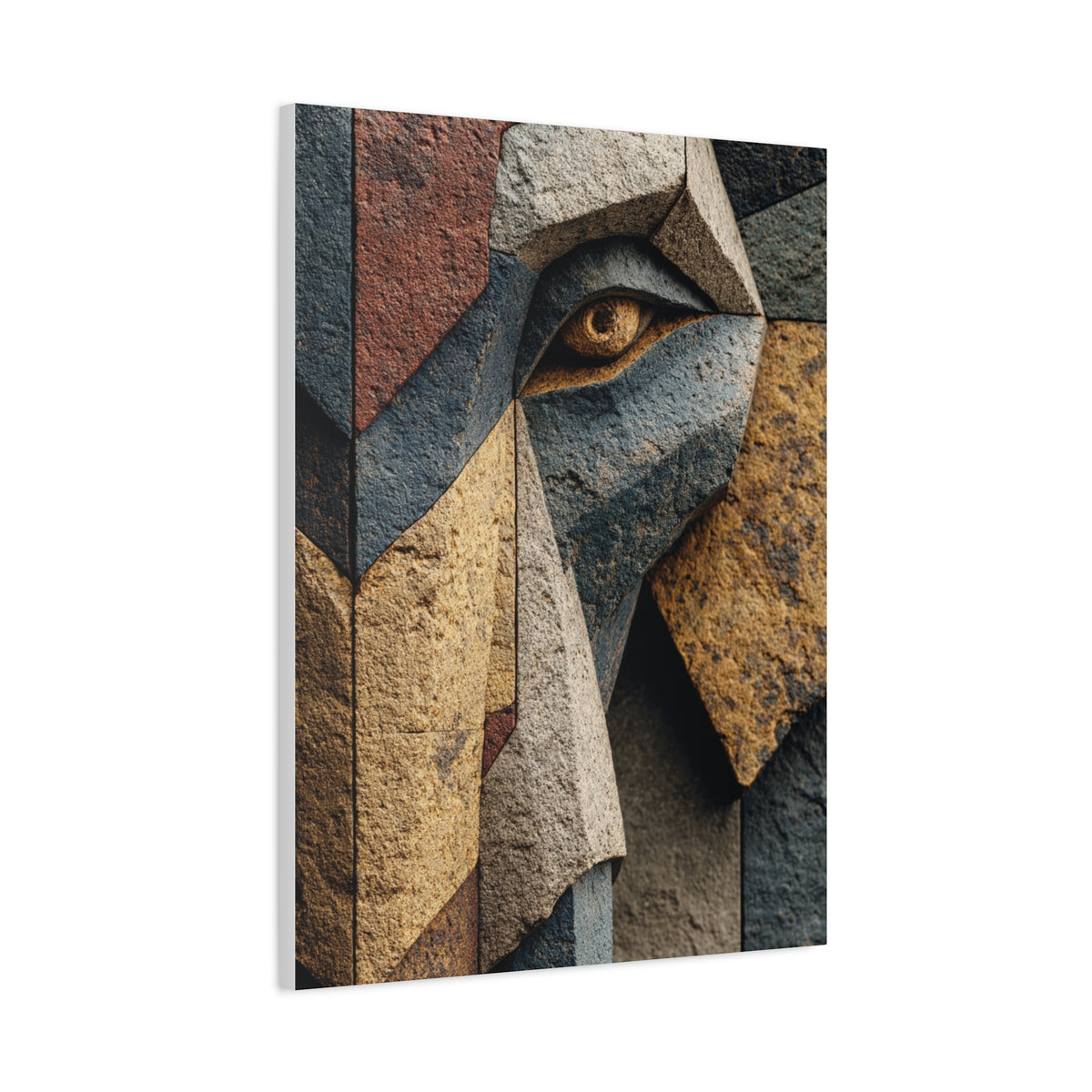 Geometric Elephant Faceted Portrait Wall Art & Canvas Print