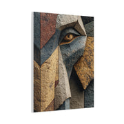 Geometric Elephant Faceted Portrait Wall Art & Canvas Print