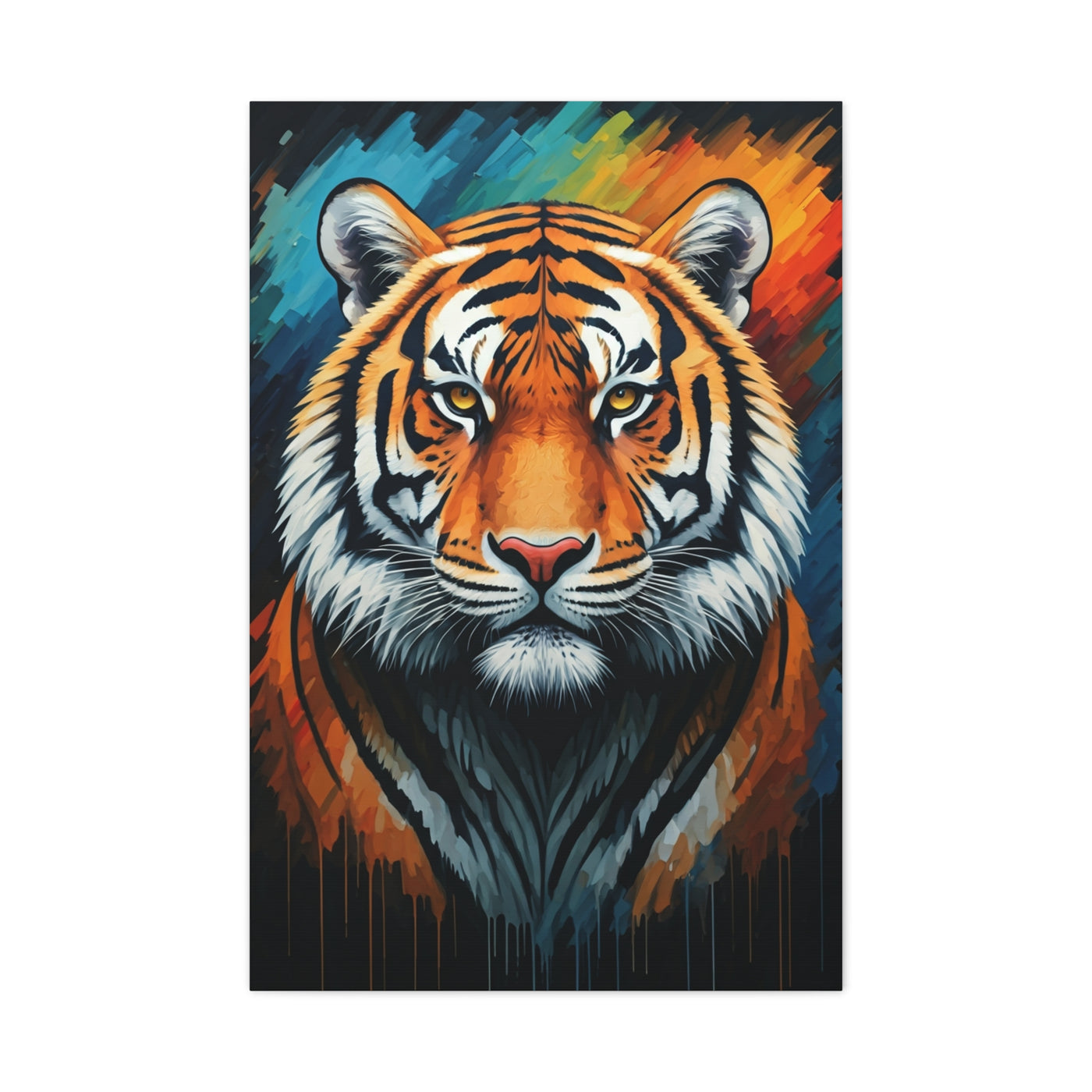 Fierce Ember Tiger Wall Art & Canvas Print