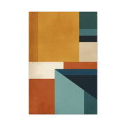 Mid Century Modern Geometric Color Block Wall Art & Canvas Print