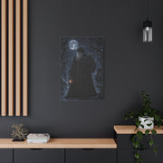Gothic Moonlit Santa Forest Wall Art & Canvas Print