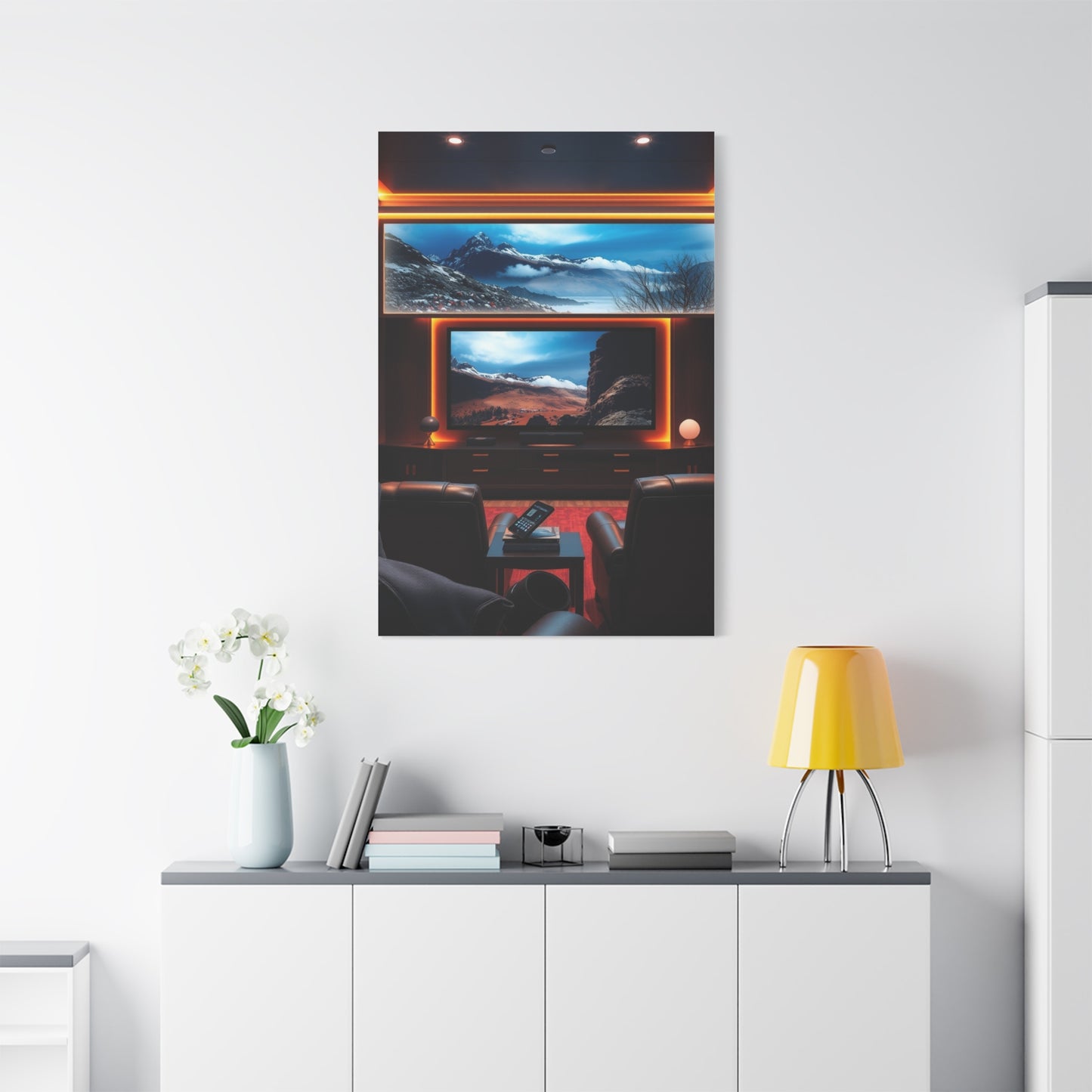 Home Theatre Decor Art Refined Canvas Wall Art & Canvas Print