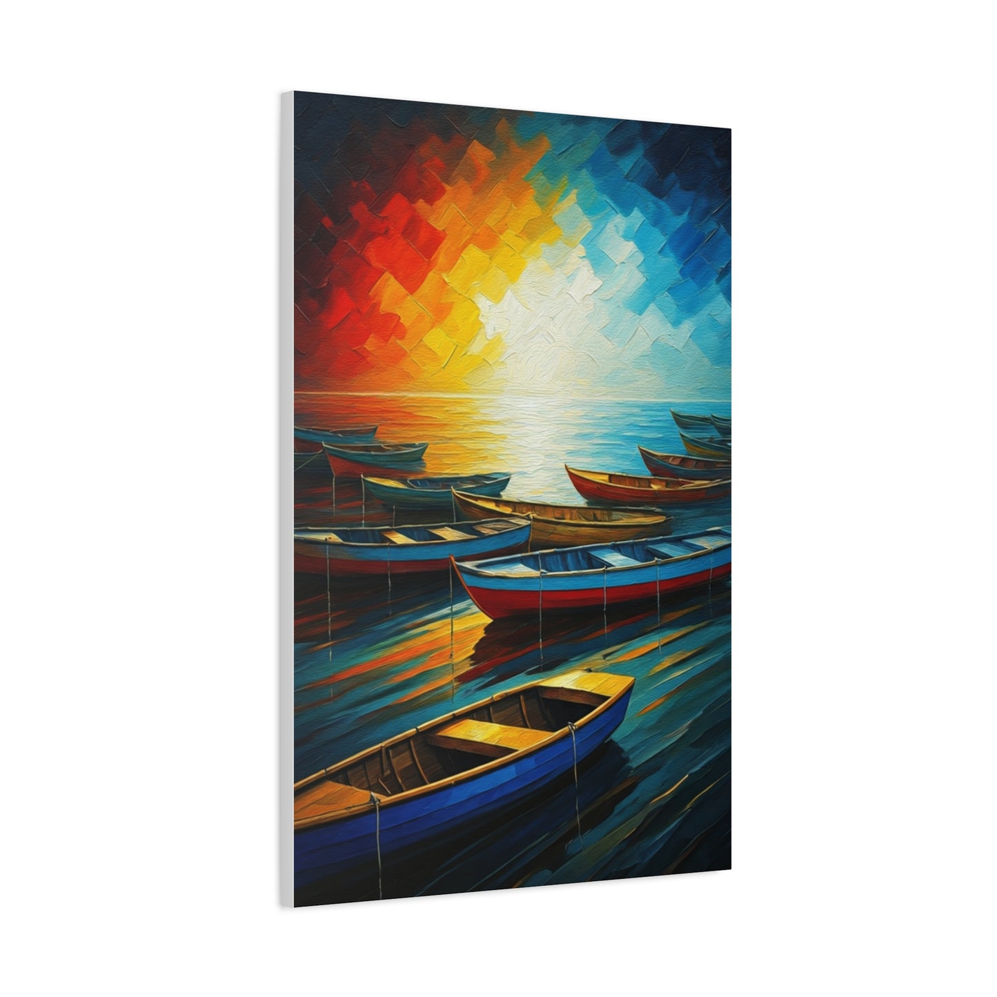Radiant Harbor Reflections Wall Art & Canvas Print