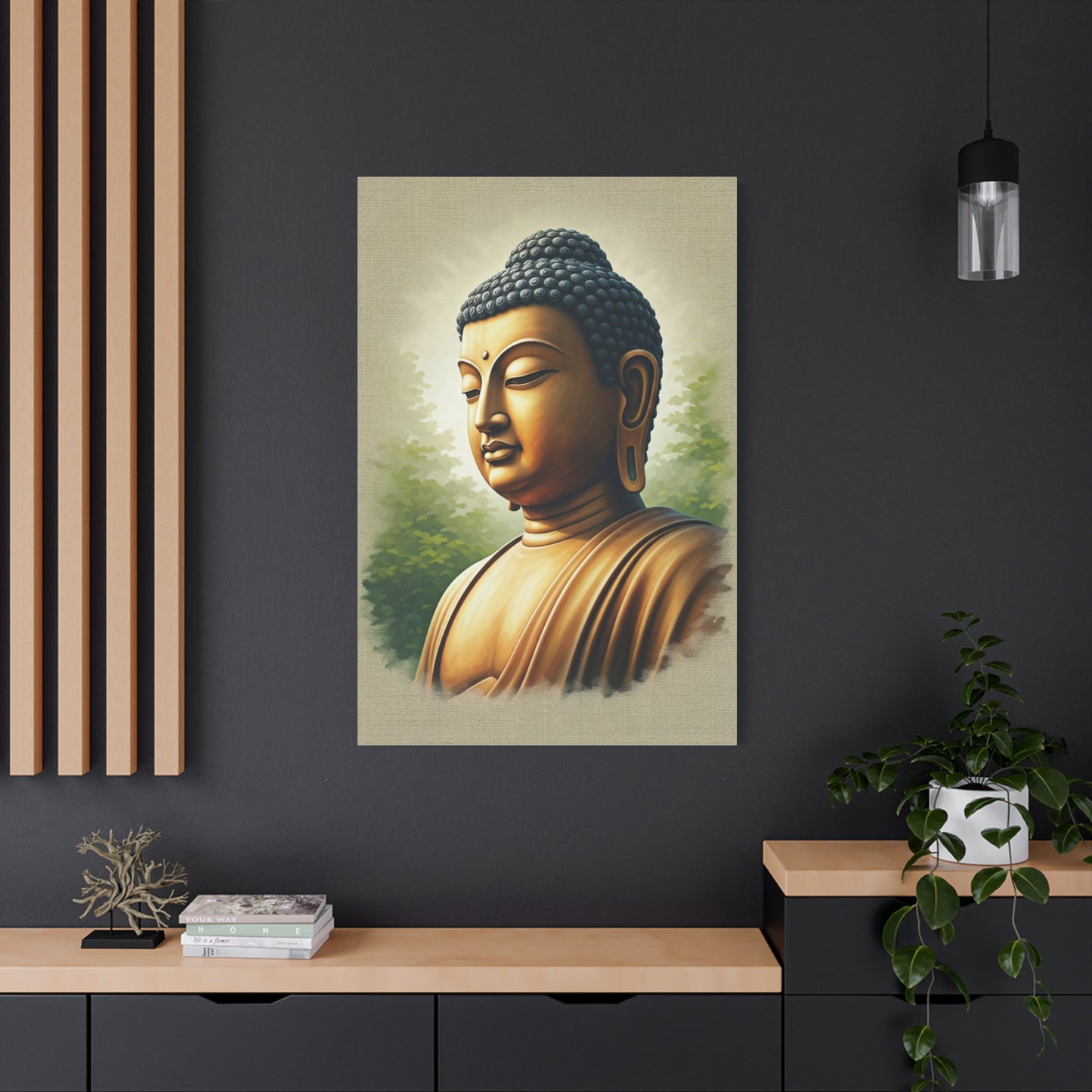 Peaceful Buddha Side Profile Wall Art & Canvas Prints