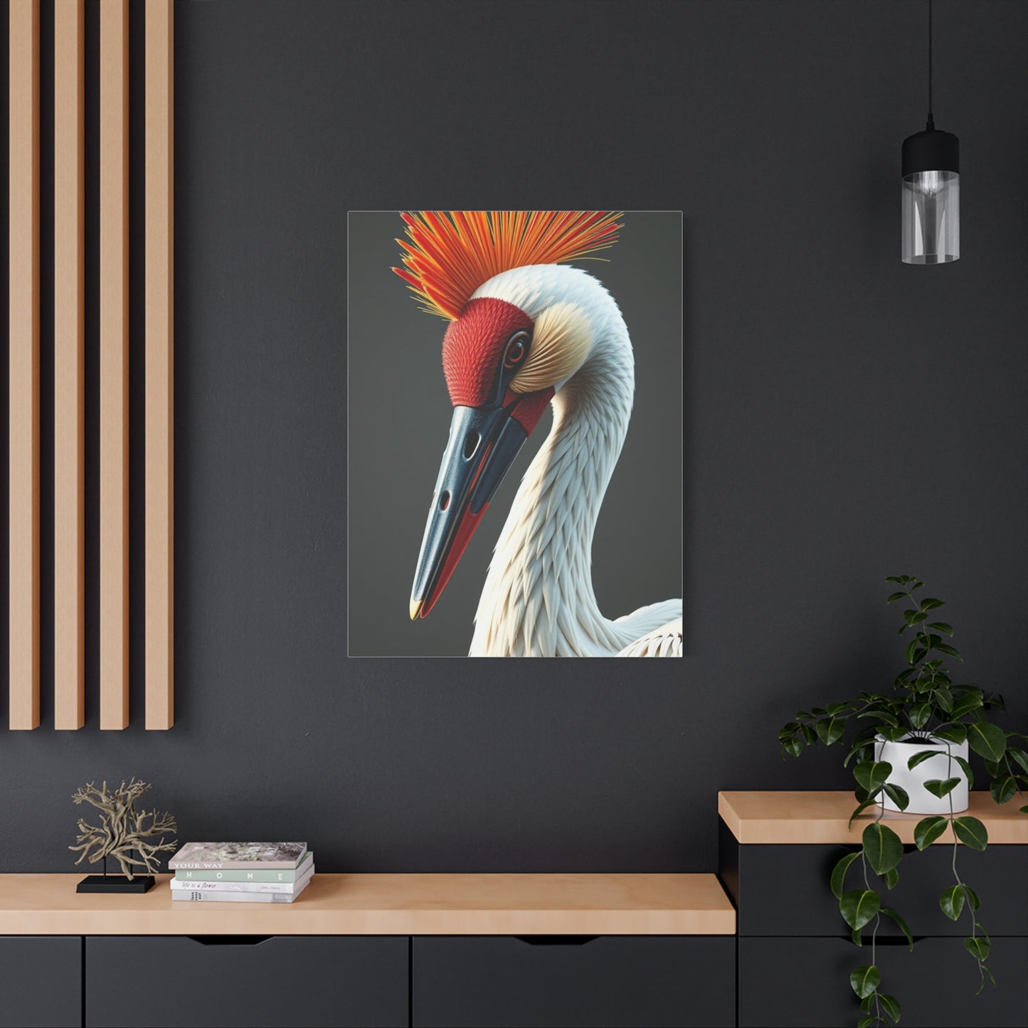 Elite Crane Bird Art Vision Wall Art & Canvas Print