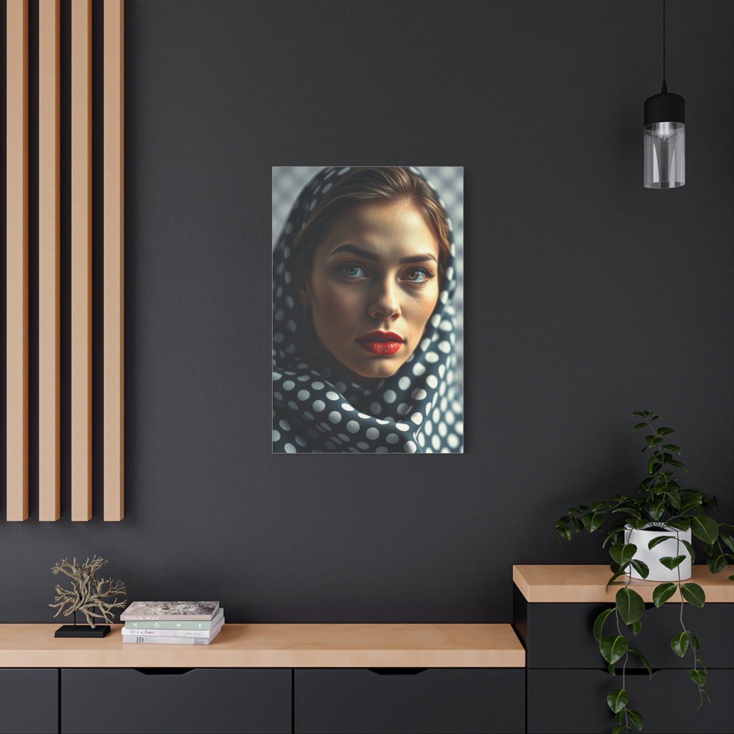 Polka Dot Pattern Art Refined Canvas Wall Art & Canvas Print