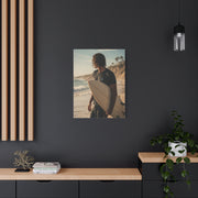 Coastal Surf Reflection Portrait Wall Art & Canvas Print