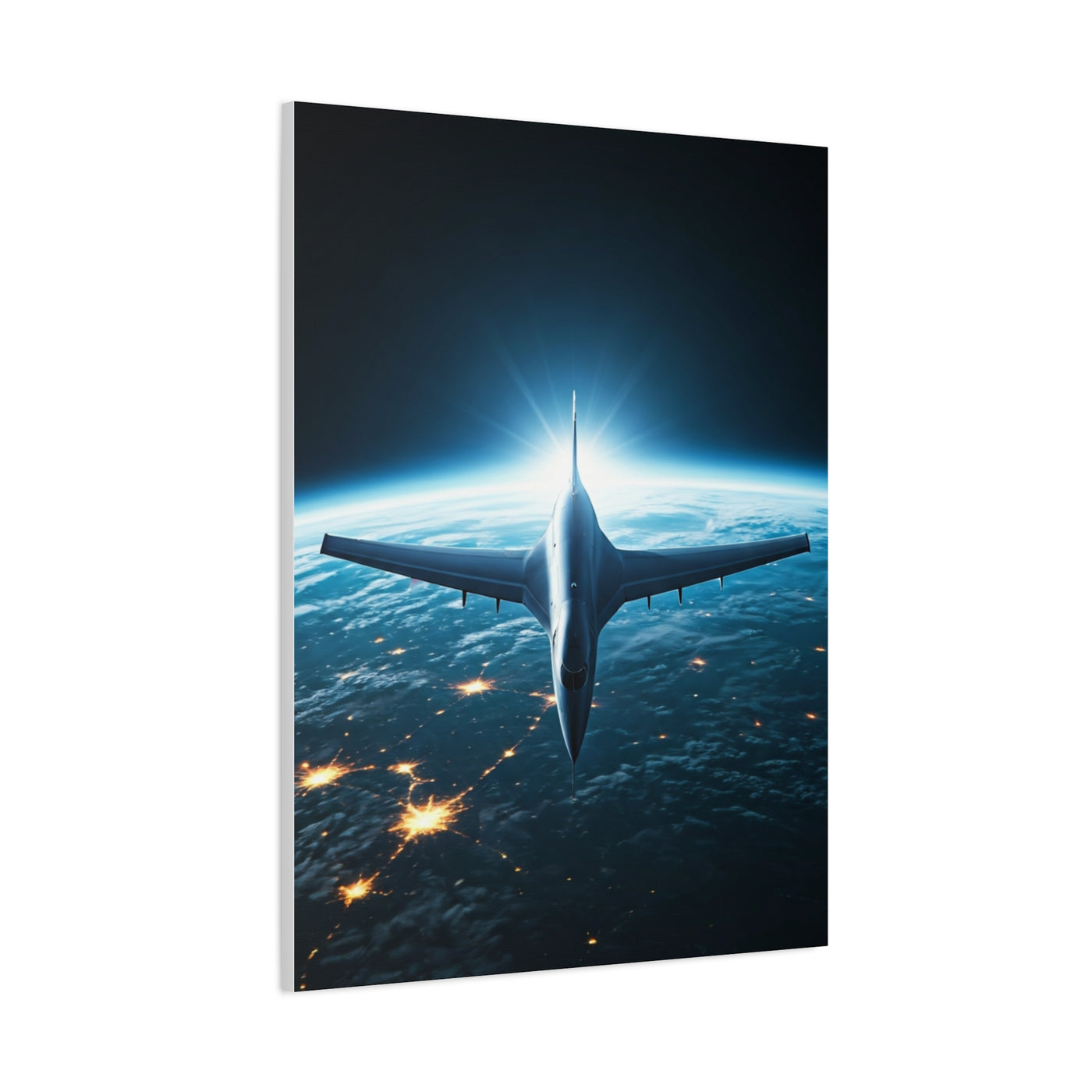 Space Edge Flight Perspective Wall Art & Canvas Prints