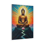 Meditative Buddha with Lotus Path Wall Art & Canvas Prints