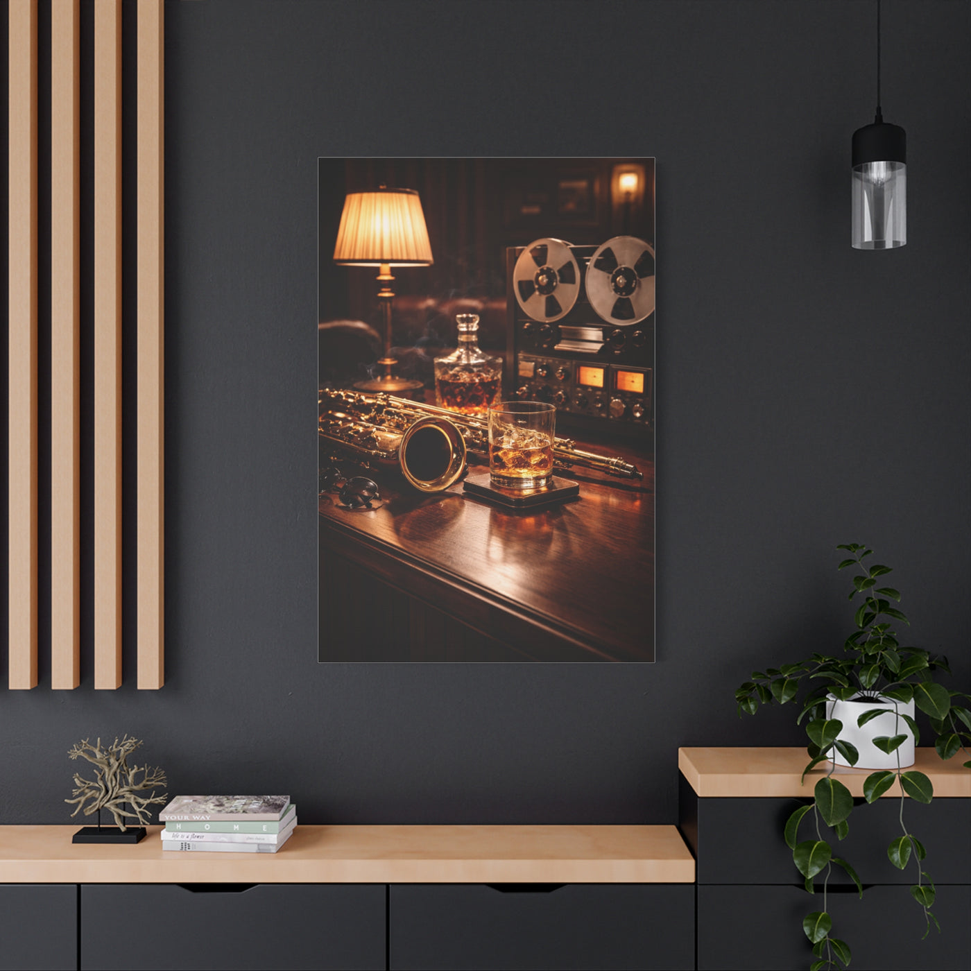 Luxury Jazz Lounge Still Life Wall Art & Canvas Print
