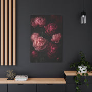 Dark Peony Floral Pink Wall Art & Canvas Print