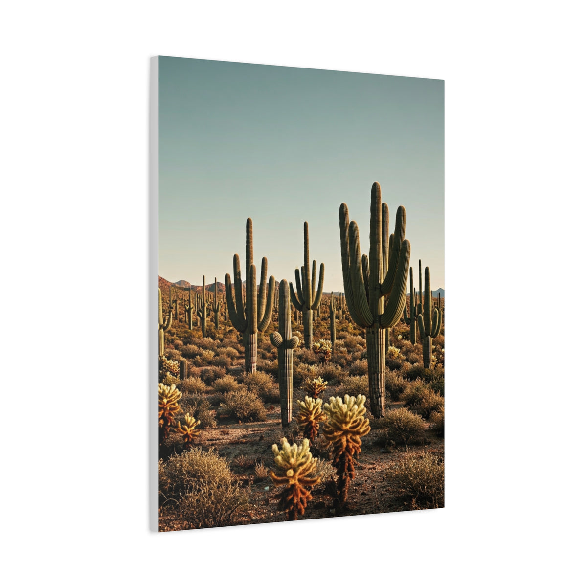 Saguaro Valley Desert Landscape Wall Art & Canvas Prints