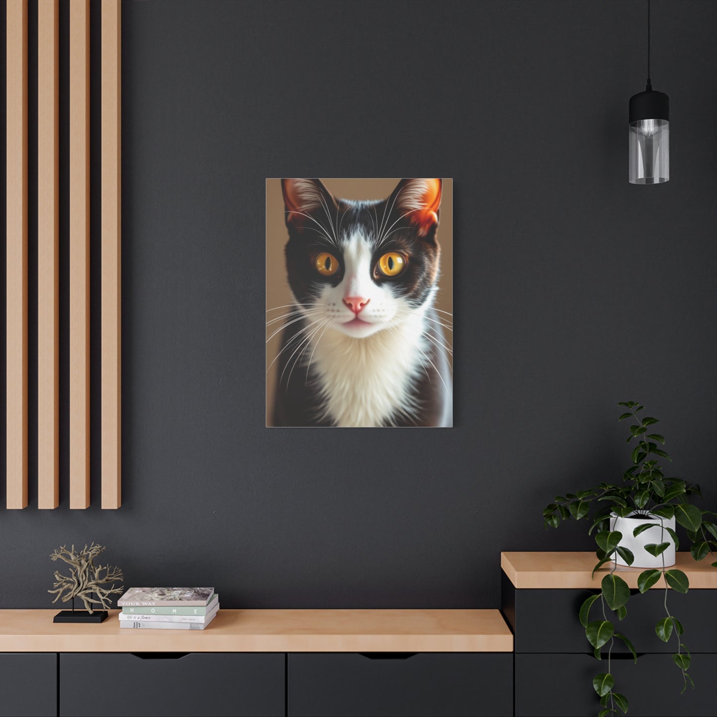 Tuxedo Cat Art Supreme Canvas Wall Art & Canvas Print