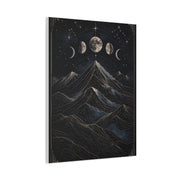 Mystical Moonlit Mountain Contours Wall Art & Canvas Print