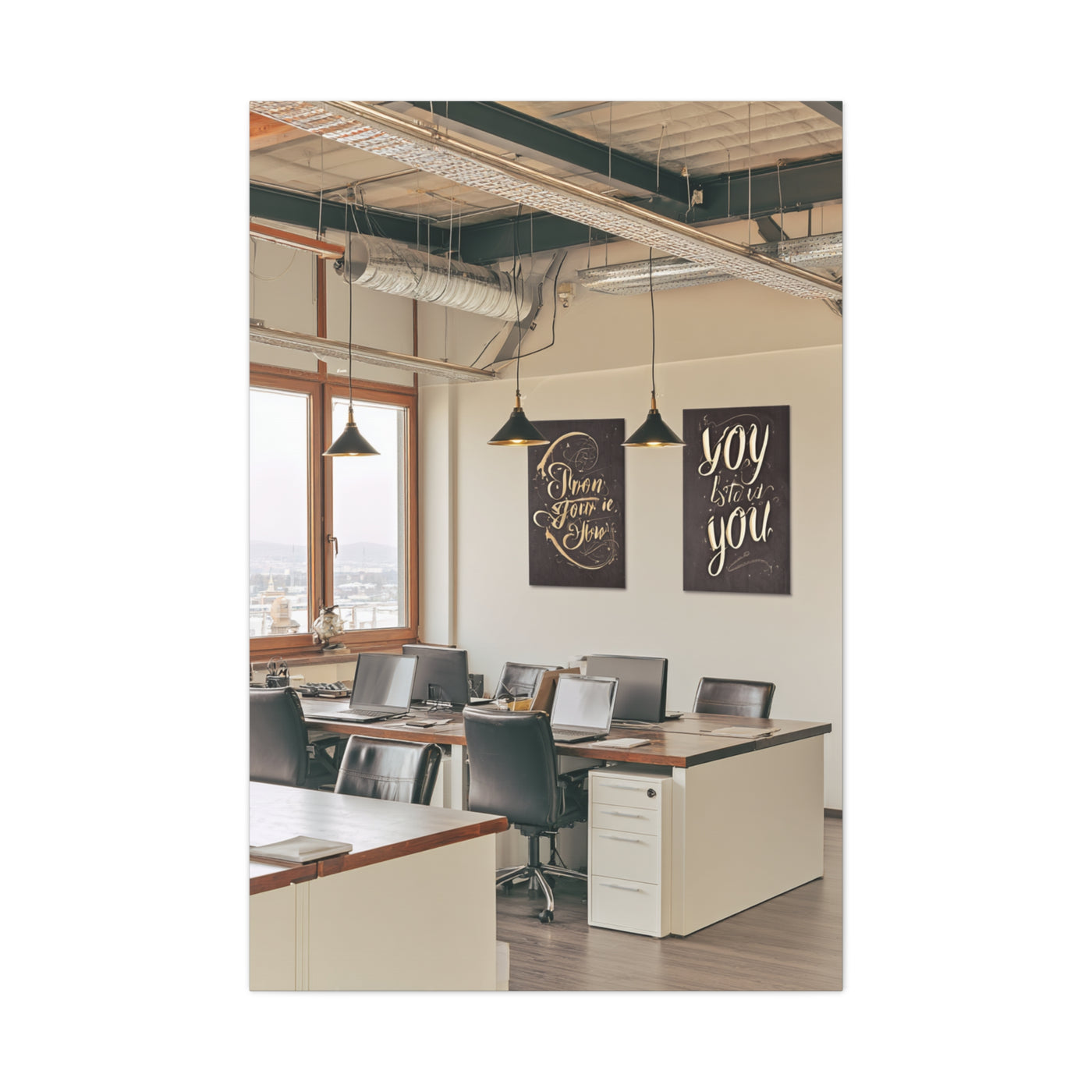 Modern Typography Motivational Wall Art & Canvas Print