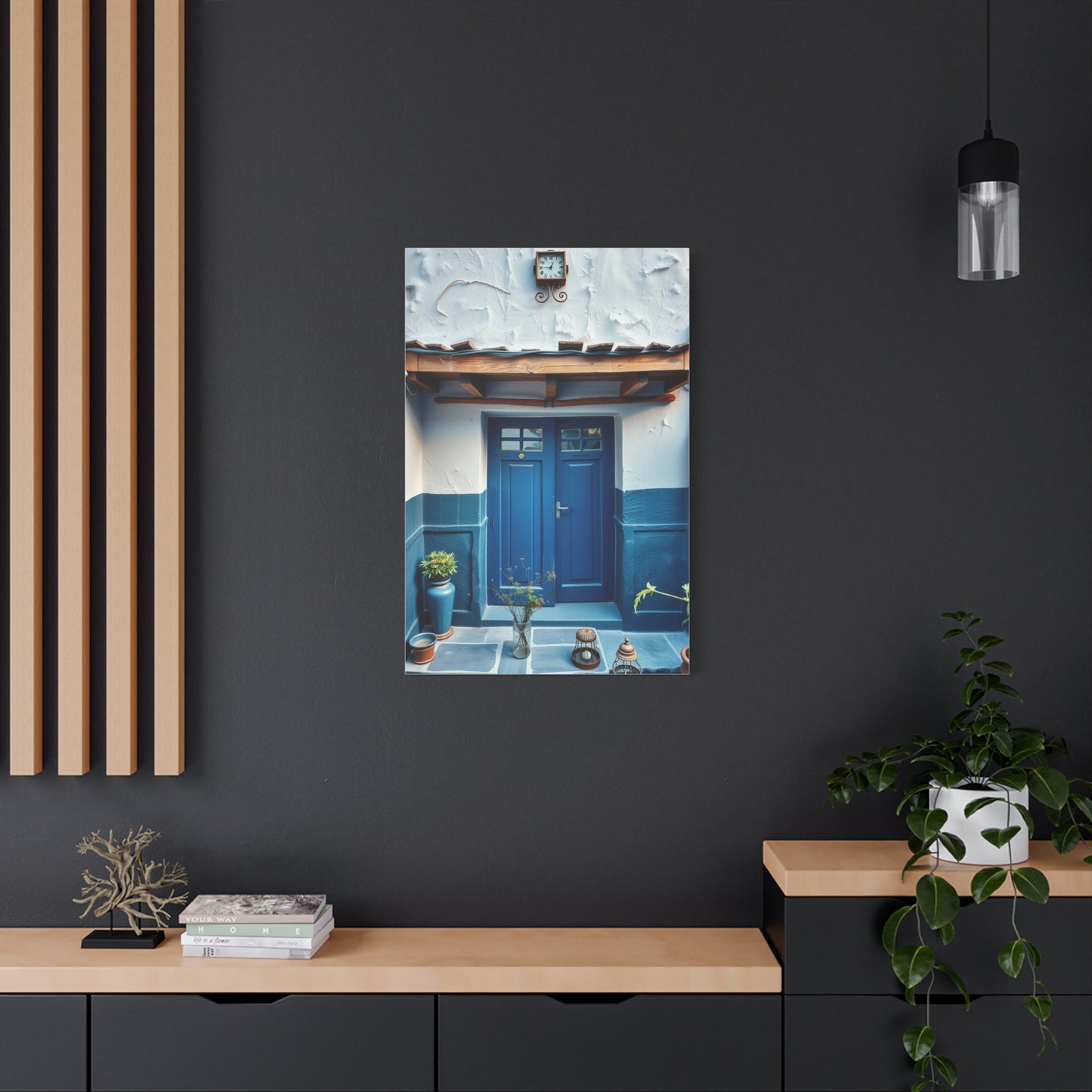 Supreme Collection Blue and White Art Wall Art & Canvas Print