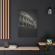 Roman Colosseum Architectural Black & White Wall Art & Canvas Print