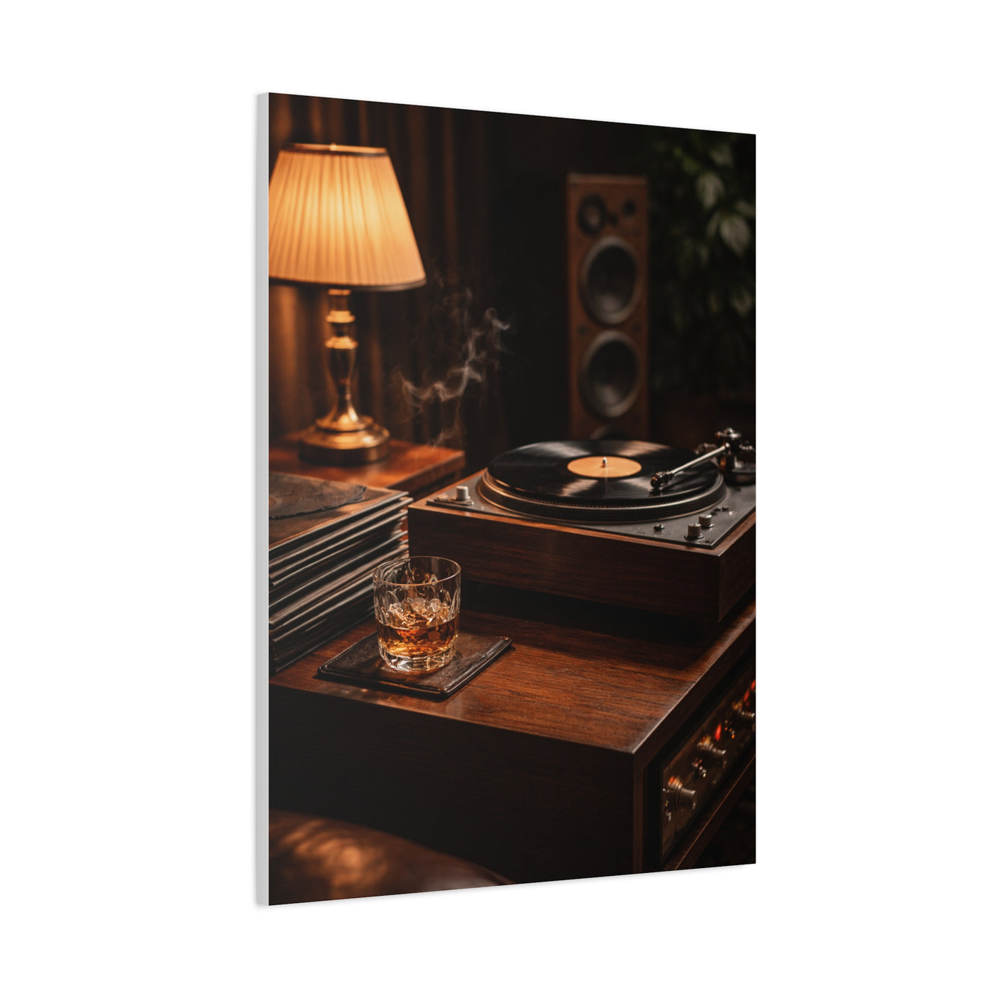 Vinyl Collector Studio Scene Wall Art & Canvas Print