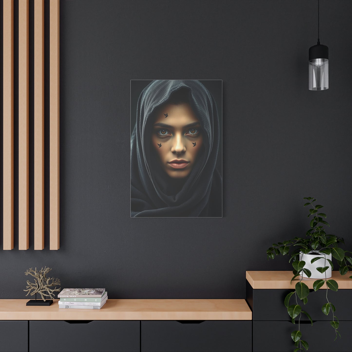 Supreme Black & Beige Art Beautiful Collection Wall Art & Canvas Print