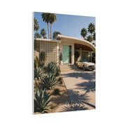 Palm Springs Modern Villa Exterior Wall Art & Canvas Print