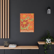Retro Botanical Orange Flower Poster Wall Art & Canvas Print